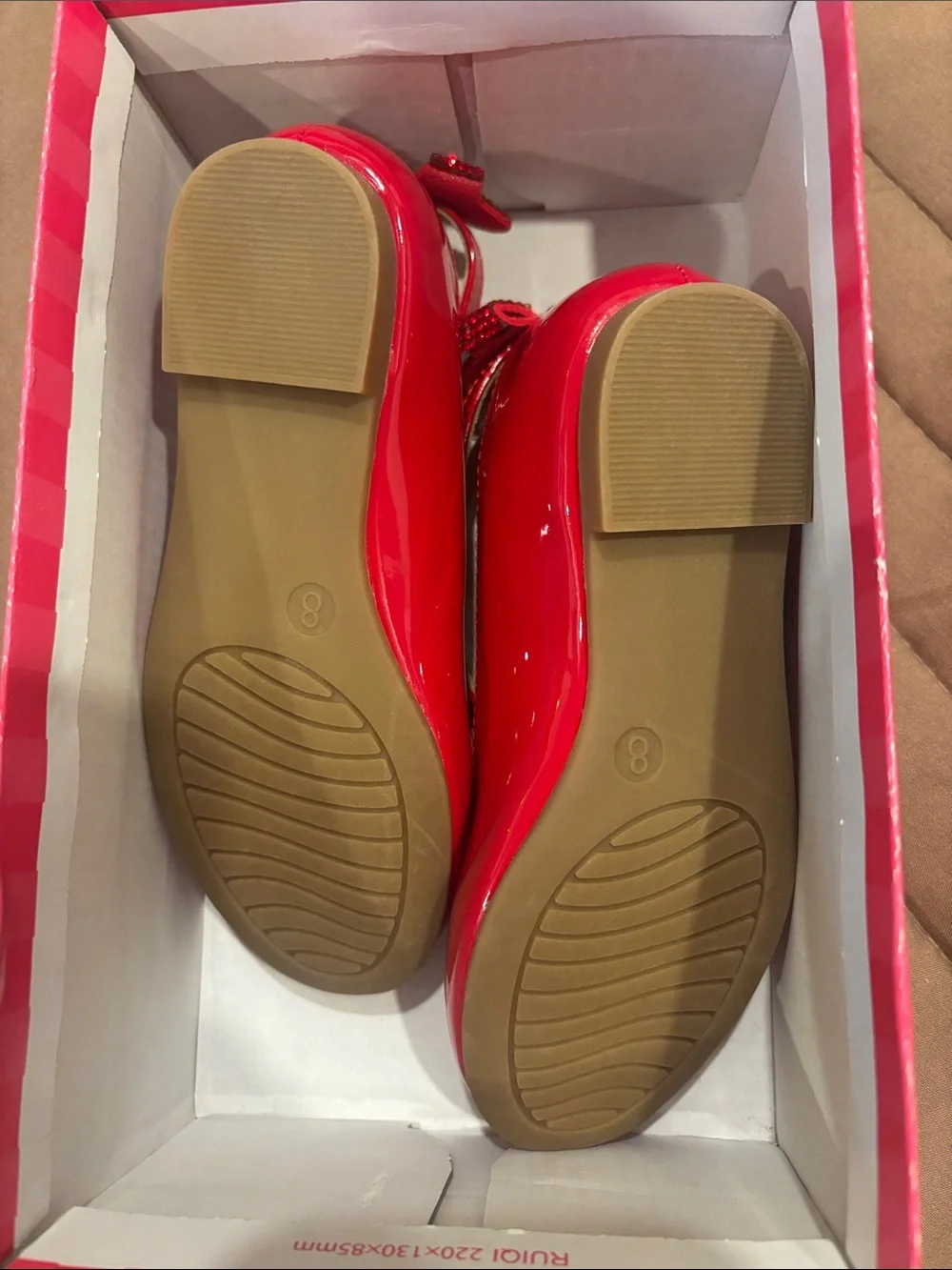 cupcakes & cashmere Red Patent Mary Jane Shoes with Bow